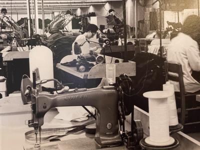 Sewing in a factory