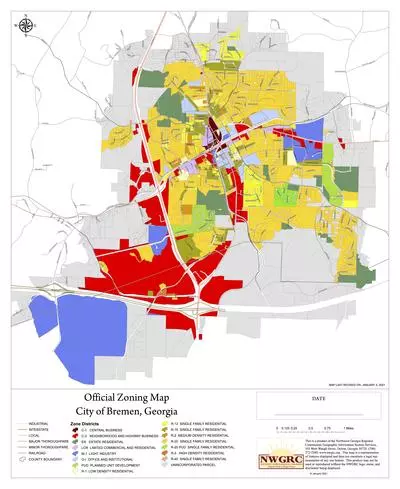 Bremen Zoning Map