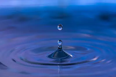 Water drop close up
