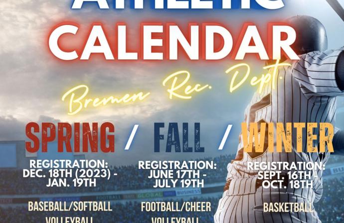 Athletic Calendar 2024
